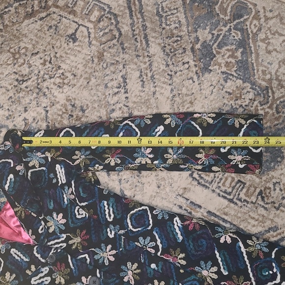 Sundance Biancabella Floral Appliqué Wool coat - Picture 9 of 10